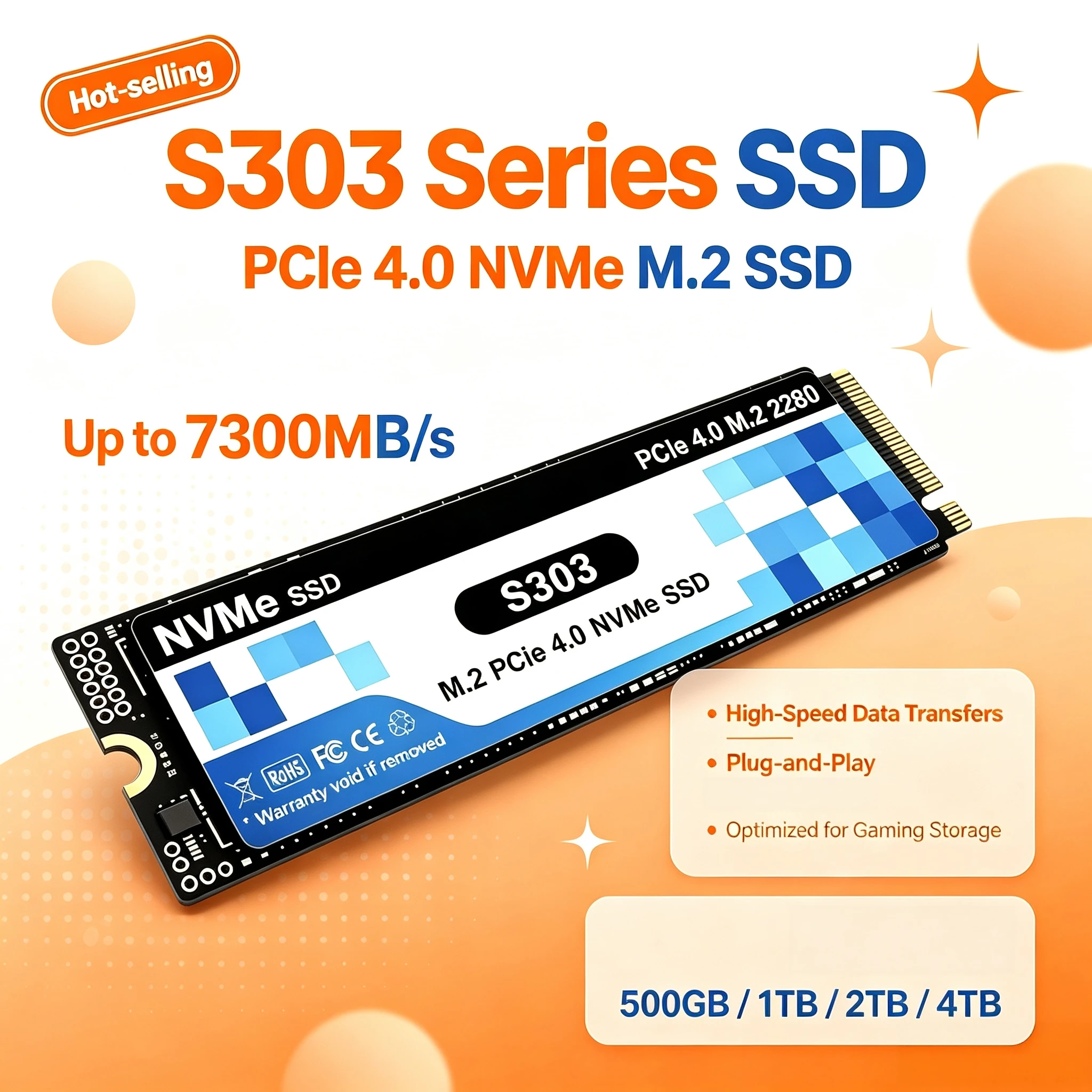 M.2 Nvme 4Tb Pcie 4.0 Ssd - Original PCIe 4.0 NVMe M.2 SSD