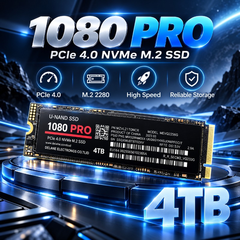 M.2 Nvme 4Tb Pcie 4.0 Ssd - Original 1080PRO SSD M.2 NVMe PCIe