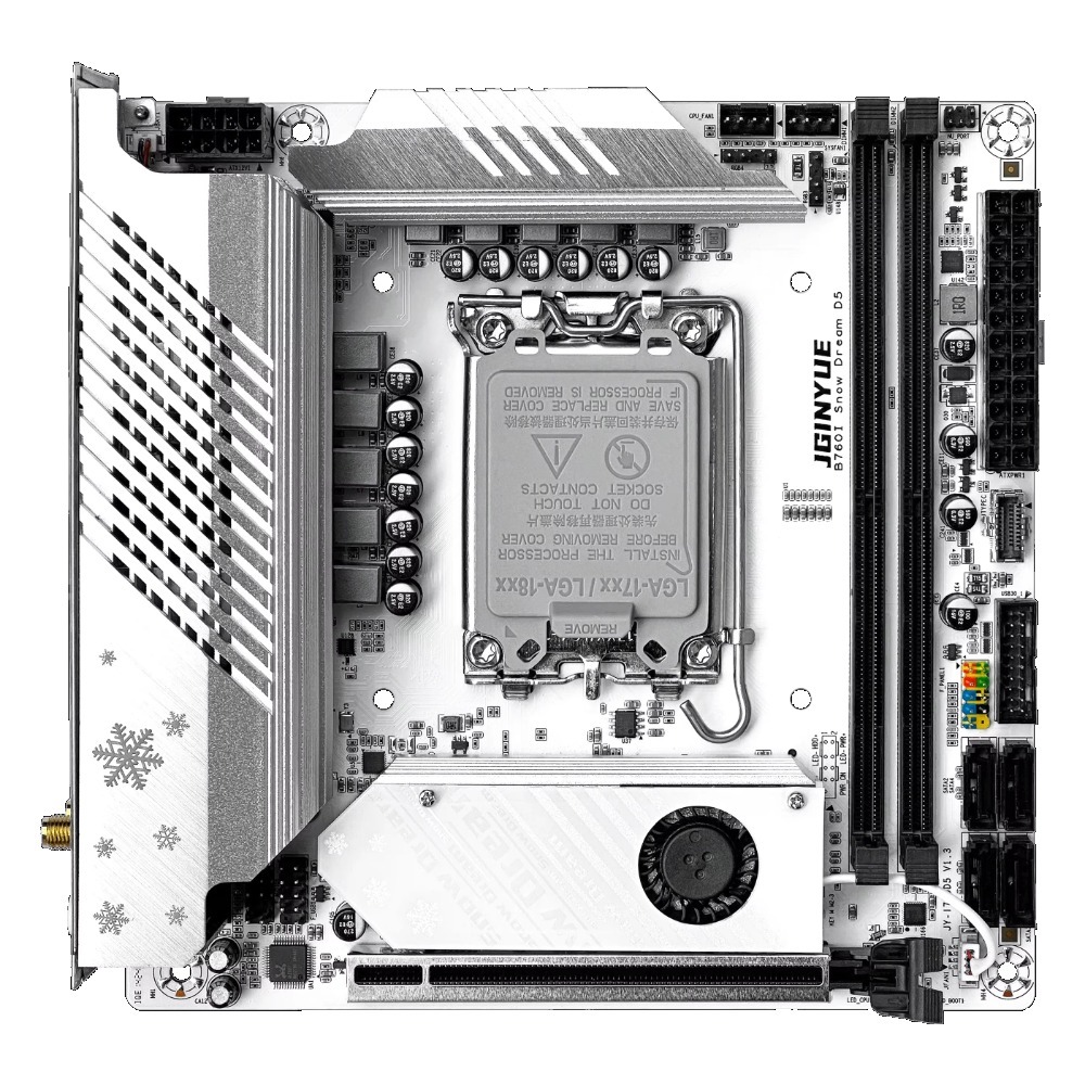 JGINYUE  B760i-Snow Dream  Mot - Lga 1700 Ddr5 Itx Motherboard review and price