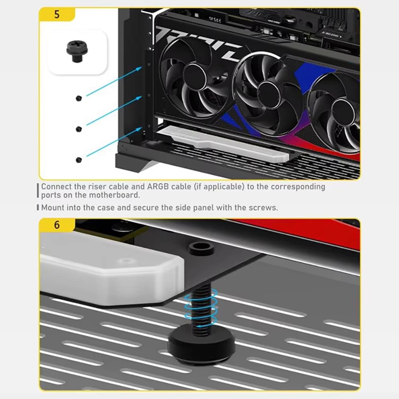 ●Vertical GPU Mounting Bracket - Pcie 4.0 X16 Riser Cable 90 Degree review and price