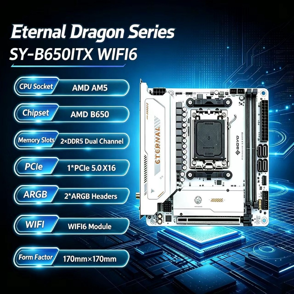 SY- B650ITX WIFI6  AMD Mini Mo - B650 Itx Motherboard Wifi review and price
